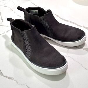 TOMS | Grey Bryce High top Women’s Suede Leather Fashion Sneakers